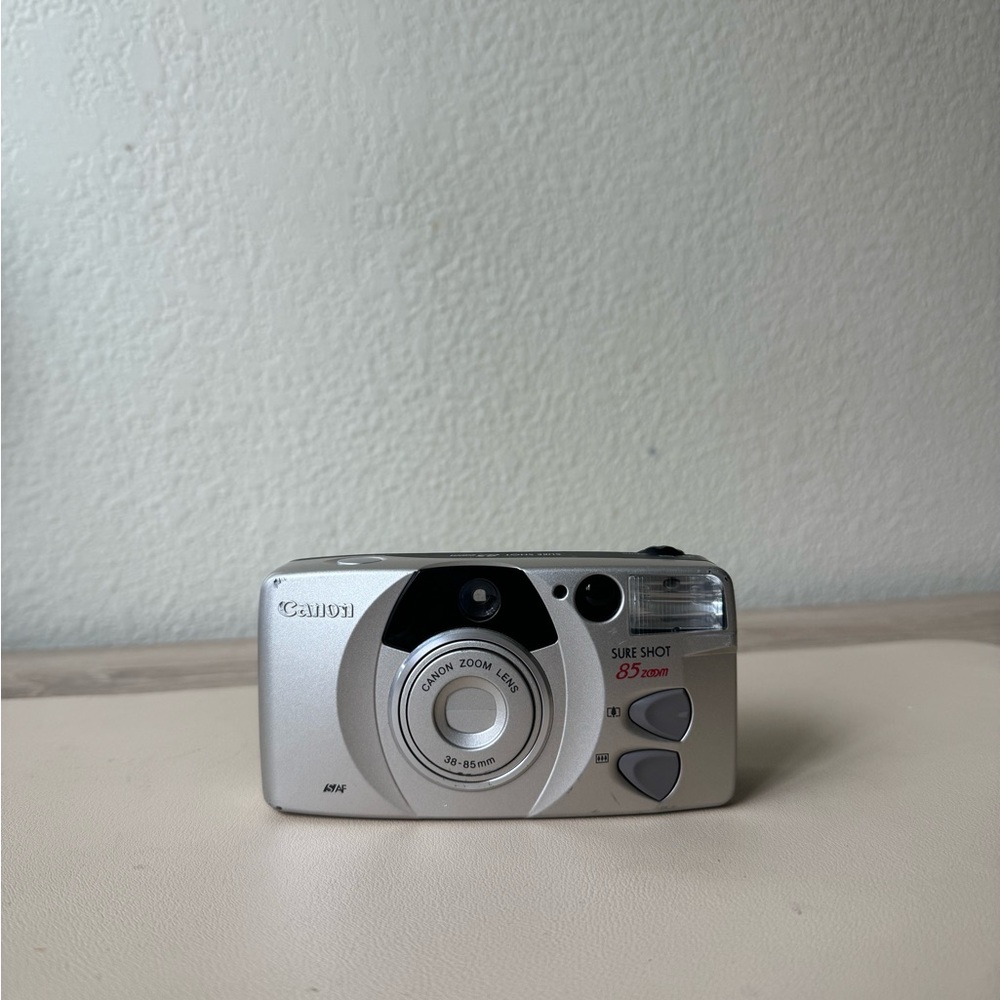 Canon Sure Shot 85 Zoom Silver Film Camera